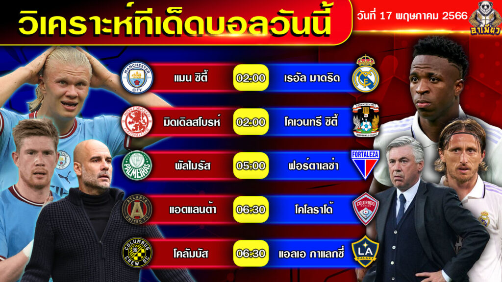 วิเคราะห์บอลวันนี้ By อาเพียวบอลสด วันที่ 17 พฤษภาคม 2566