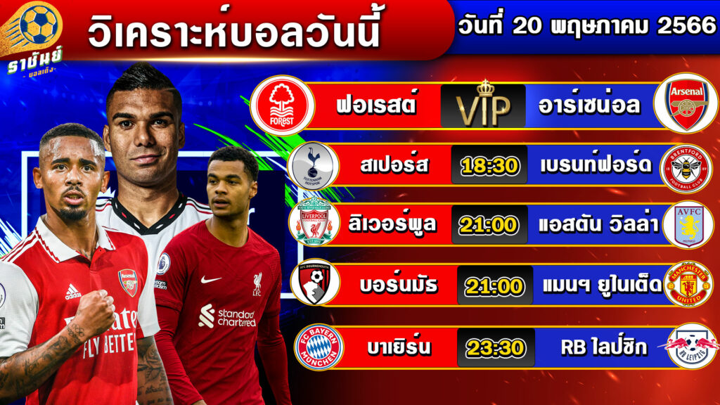 วิเคราะห์บอลวันนี้ | วันเสาร์ที่ 20 พฤษภาคม 2566 | ทีเด็ดบอลเต็ง | By ราชันย์บอลเต็ง EP.72