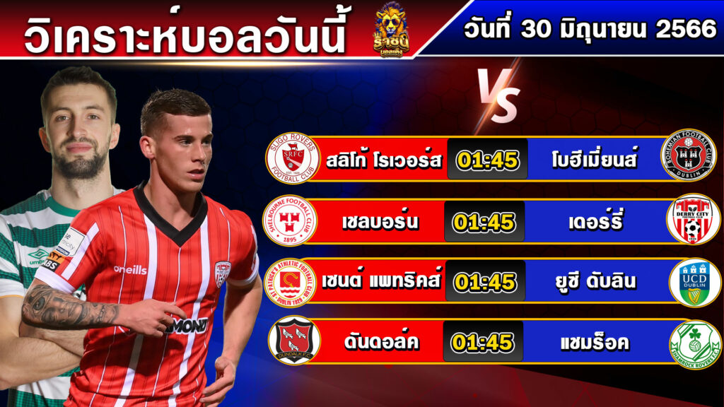 วิเคราะห์บอลวันนี้ | วันศุกร์ที่ 30 มิถุนายน 2566 | บอลเต็งวันนี้ | By ราชันย์บอลเต็ง EP.93