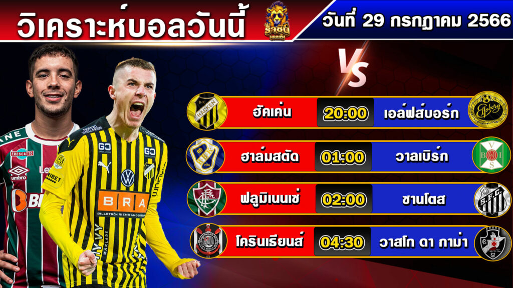 วิเคราะห์บอลวันนี้ | วันเสารที่ 29 กรกฎาคม 2566 | บอลเต็งวันนี้ | By ราชันย์บอลเต็ง EP.115