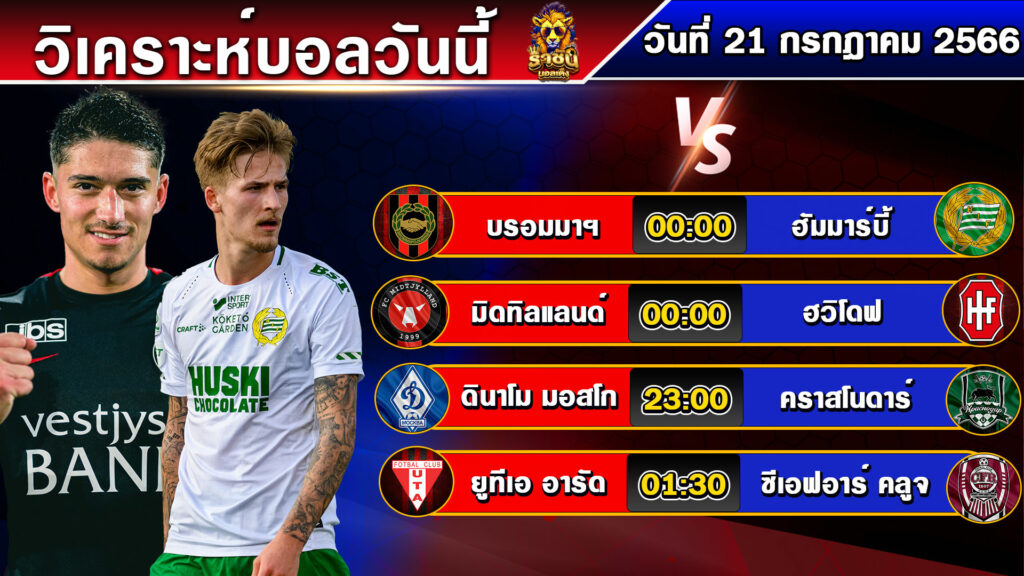 วิเคราะห์บอลวันนี้ | วันศุกร์ที่ 21 กรกฎาคม 2566 | บอลเต็งวันนี้ | By ราชันย์บอลเต็ง EP.109