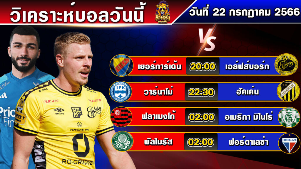 วิเคราะห์บอลวันนี้ | วันเสาร์ที่ 22 กรกฎาคม 2566 | บอลเต็งวันนี้ | By ราชันย์บอลเต็ง EP.110