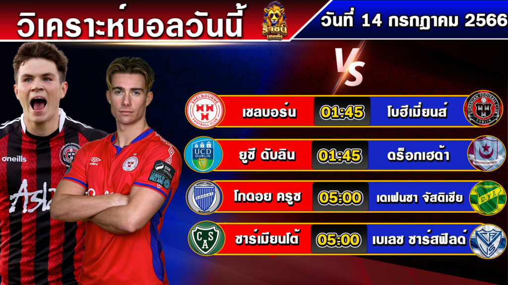 วิเคราะห์บอลวันนี้ | วันศุกร์ที่ 14 กรกฎาคม 2566 | บอลเต็งวันนี้ | By ราชันย์บอลเต็ง EP.104