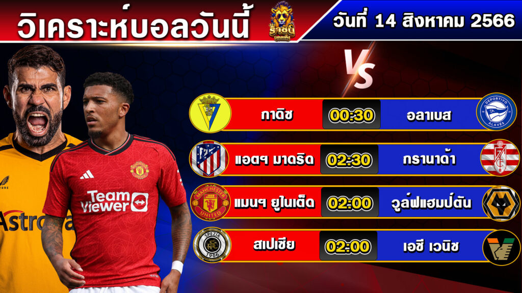 วิเคราะห์บอลวันนี้ | วันจันทร์ที่ 14 สิงหาคม 2566 | บอลเต็งวันนี้ | By ราชันย์บอลเต็ง EP.122