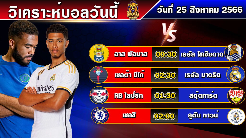 วิเคราะห์บอลวันนี้ | วันศุกร์ที่ 25 สิงหาคม 2566 | บอลเต็งวันนี้ | By ราชันย์บอลเต็ง EP.133