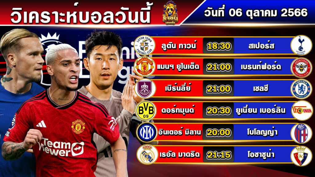 วิเคราะห์บอลวันนี้ | วันเสาร์ที่ 07 ตุลาคม 2566 | ทีเด็ดบอล | By ราชันบอลเต็ง EP.164