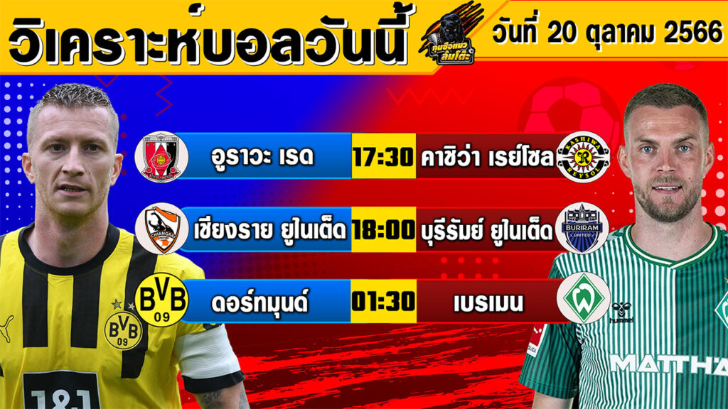 วิเคราะห์บอลวันนี้ | วันศุกร์ที่ 20 ตุลาคม 2566 | ทีเด็ดบอลวันนี้ | Byกุนซือแมวล้มโต๊ะ