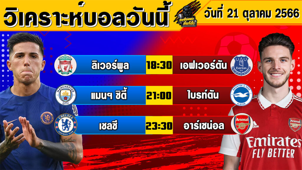 วิเคราะห์บอลวันนี้ | วันเสาร์ที่ 21 ตุลาคม 2566 | ทีเด็ดบอลวันนี้ | Byกุนซือแมวล้มโต๊ะ